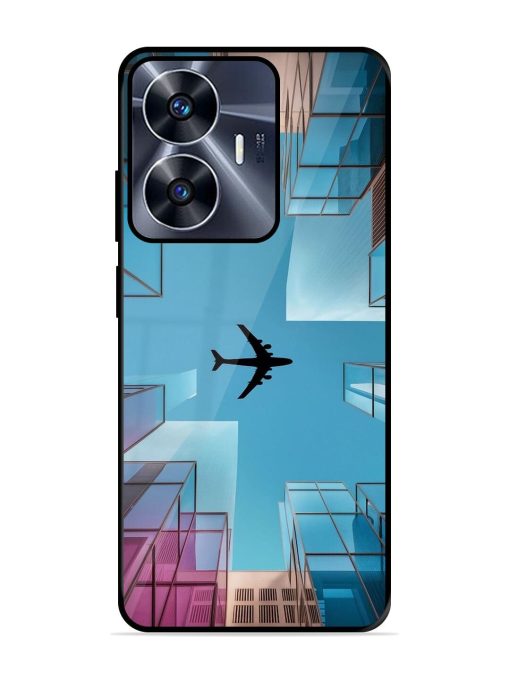 Urban Flightpath Glossy Soft Edge Case for Realme C55 Chachhi