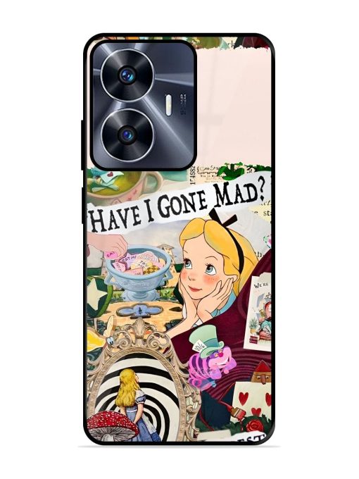 Mad Hatter'S Collage Glossy Soft Edge Case for Realme C55