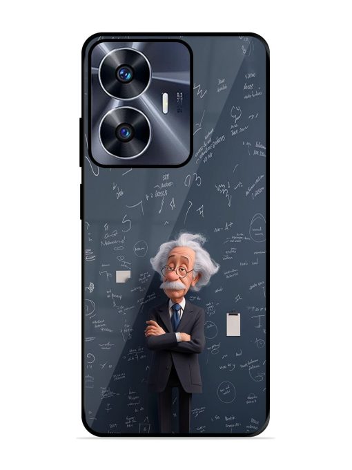 Albert Einstein Glossy Soft Edge Case for Realme C55