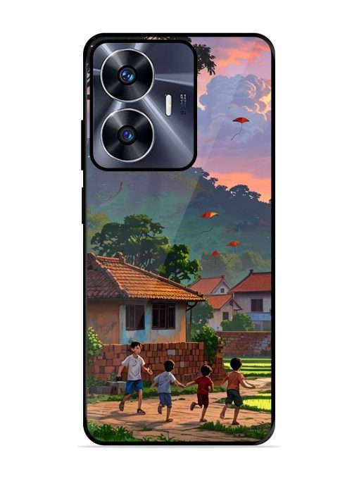 Sunset Play Glossy Soft Edge Case for Realme C55 Chachhi