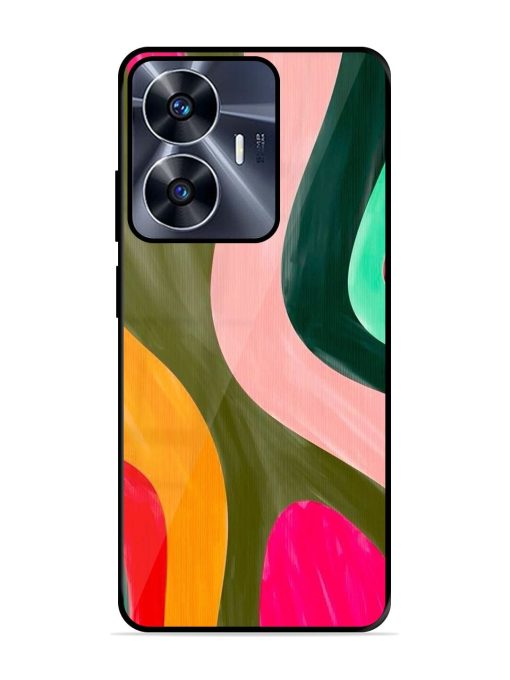 Wavy Wonder Glossy Soft Edge Case for Realme C55 Chachhi