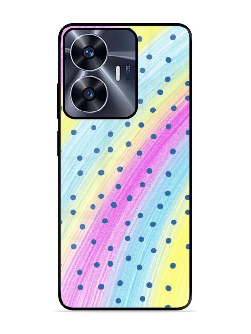 Polka Dot Paradise Glossy Soft Edge Case for Realme C55 Chachhi