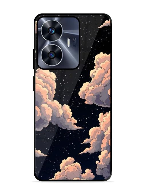 Starry Night Dreams Glossy Soft Edge Case for Realme C55 Chachhi