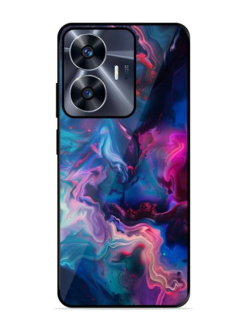 Cosmic Swirl Glossy Soft Edge Case for Realme C55 Chachhi