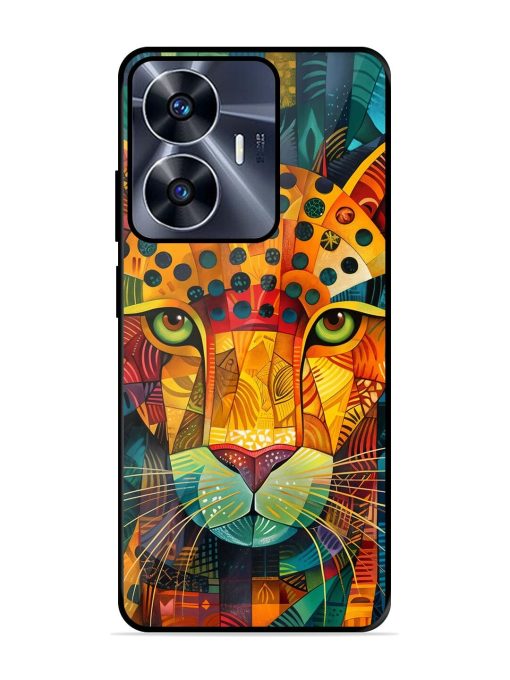 Mosaic Majesty Glossy Soft Edge Case for Realme C55 Chachhi