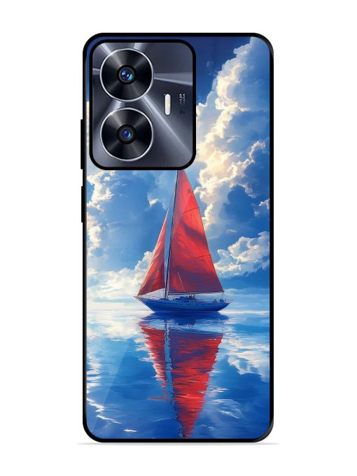 Crimson Sails Glossy Soft Edge Case for Realme C55 Chachhi