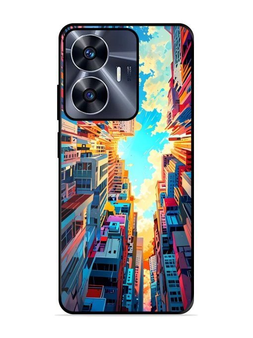 Skyward City Glossy Soft Edge Case for Realme C55 Chachhi