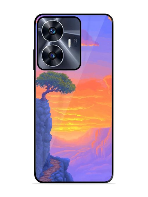 Cliffside Solitude Glossy Soft Edge Case for Realme C55 Chachhi