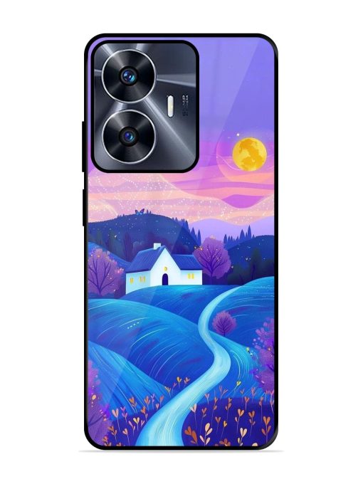 Moonlit Meadow Glossy Soft Edge Case for Realme C55 Chachhi