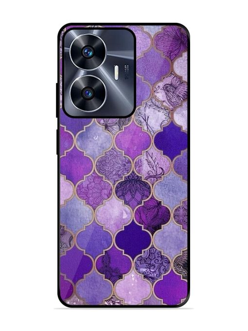 Purple Mosaic Magic Glossy Soft Edge Case for Realme C55