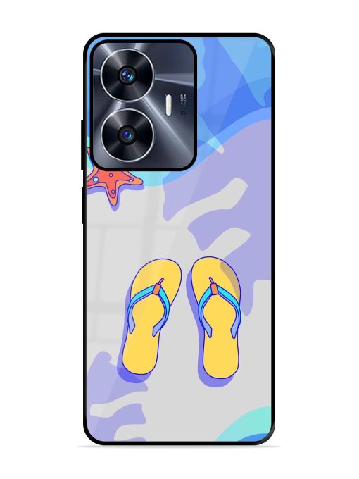 Sandy Toes And Salty Seas Glossy Soft Edge Case for Realme C55 Chachhi