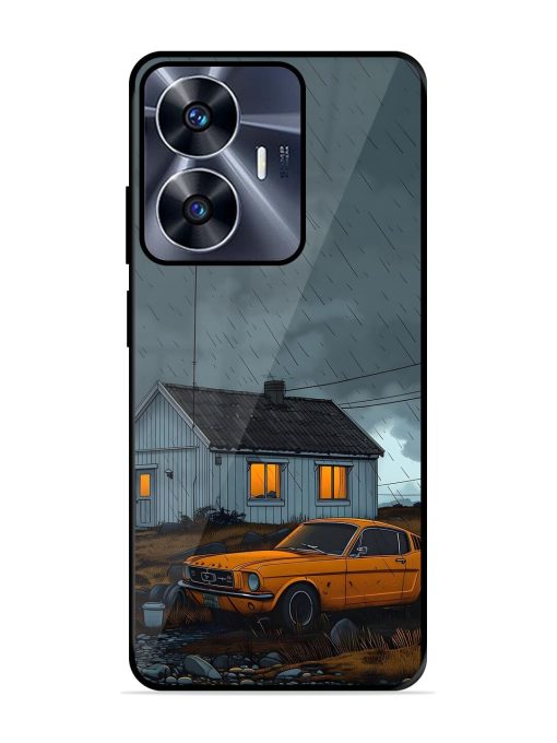 Rainy Day Retreat Glossy Soft Edge Case for Realme C55 Chachhi