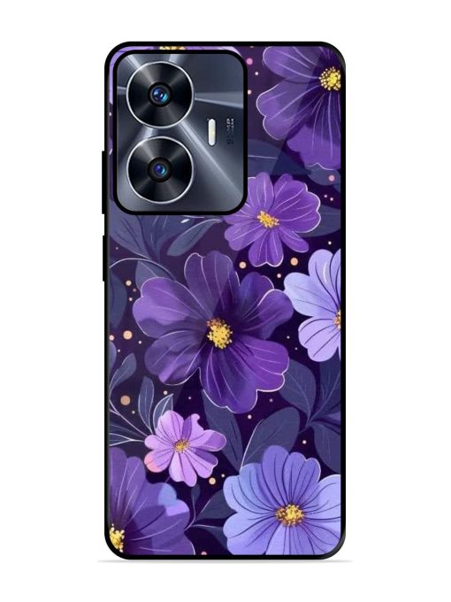 Purple Paradise Glossy Soft Edge Case for Realme C55 Chachhi