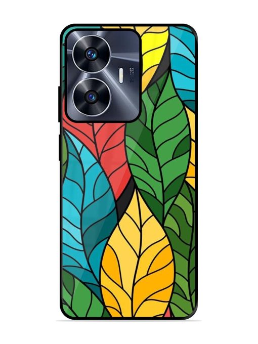 Foliage Fiesta Glossy Soft Edge Case for Realme C55 Chachhi