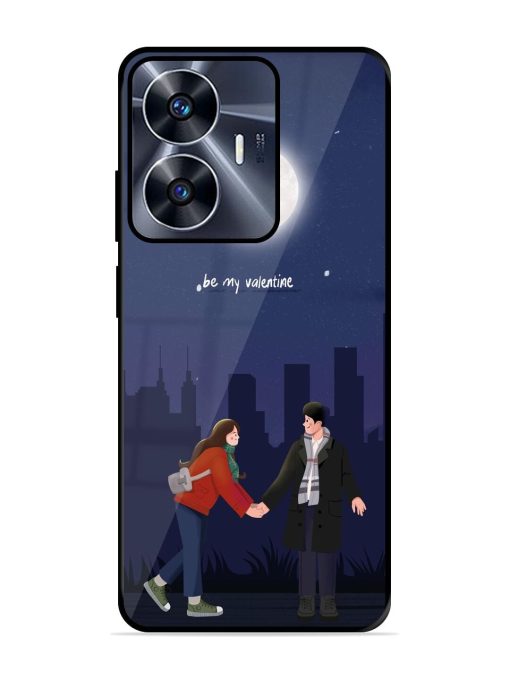 Moonlight Proposal Glossy Soft Edge Case for Realme C55 Chachhi