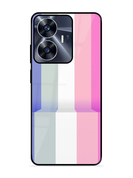 Pastel Palette Glossy Soft Edge Case for Realme C55 Chachhi