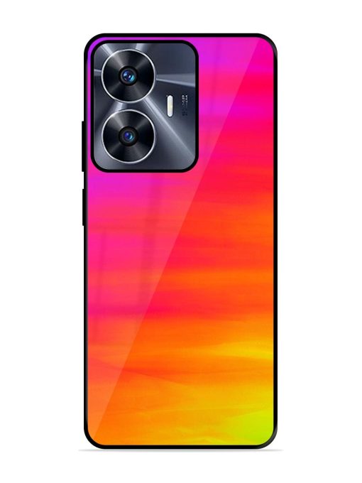 Neon Horizon Glossy Soft Edge Case for Realme C55 Chachhi