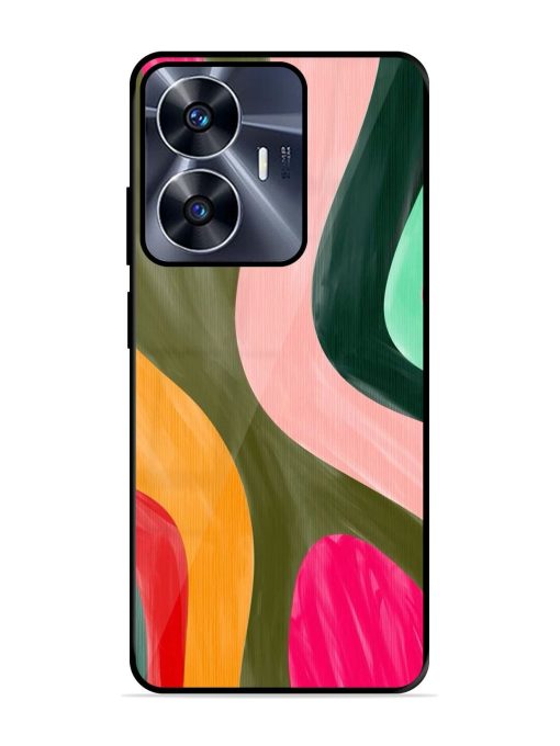 Wavy Wonderland Glossy Soft Edge Case for Realme C55 Chachhi