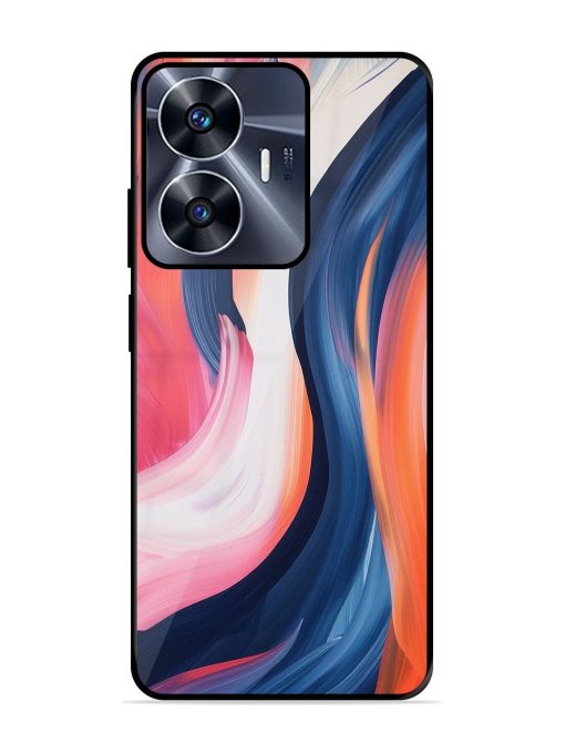 Whirling Hues Glossy Soft Edge Case for Realme C55 Chachhi