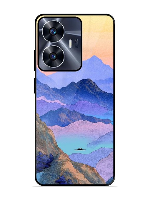 Mountain Mist Glossy Soft Edge Case for Realme C55 Chachhi