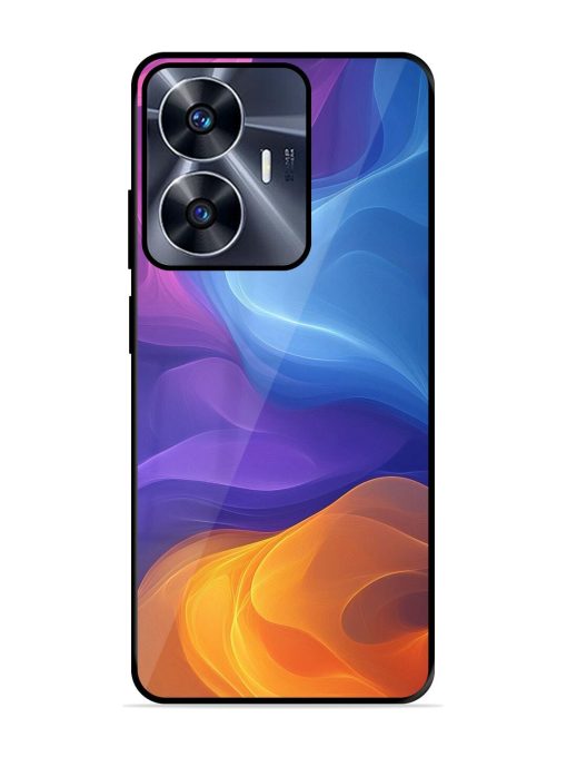 Cosmic Currents Glossy Soft Edge Case for Realme C55 Chachhi