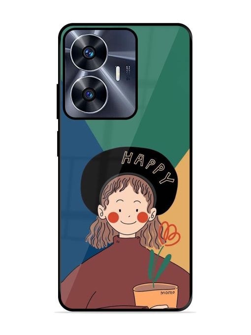 Happy Momo Glossy Soft Edge Case for Realme C55 Chachhi