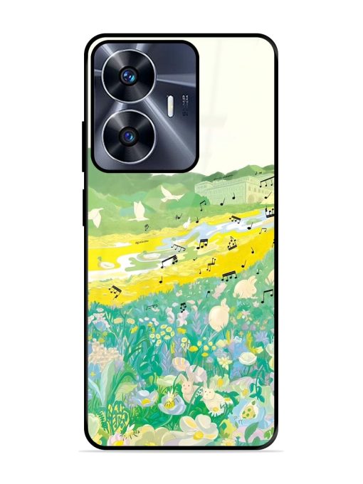 Melody In Bloom Glossy Soft Edge Case for Realme C55 Chachhi