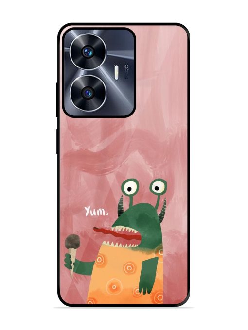 Hungry Monster Glossy Soft Edge Case for Realme C55 Chachhi