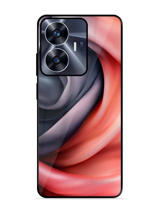 Swirling Silk Glossy Soft Edge Case for Realme C55 Chachhi