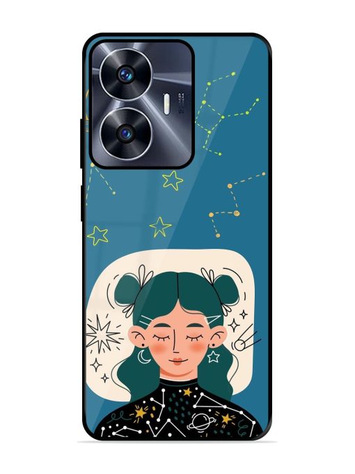 Cosmic Daydreamer Glossy Soft Edge Case for Realme C55 Chachhi