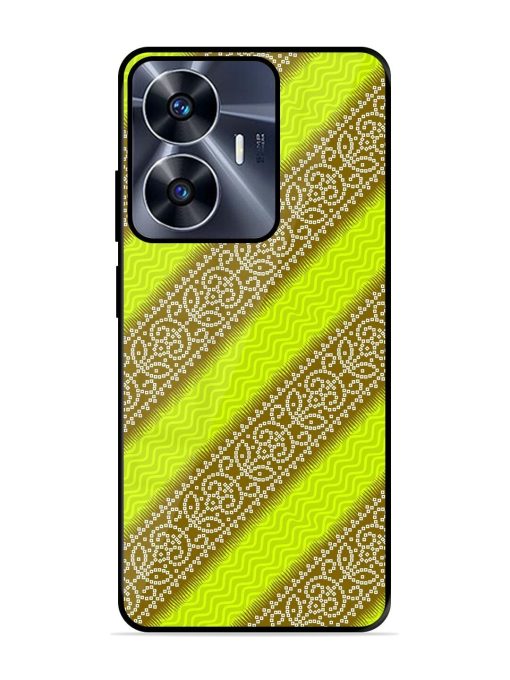 Golden Bandana Bliss Glossy Soft Edge Case for Realme C55 Chachhi