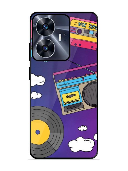 Retro Vibes Glossy Soft Edge Case for Realme C55 Chachhi