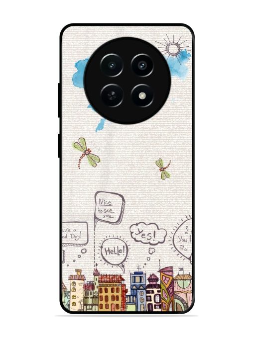 Doodle City Glossy Soft Edge Case for Realme C65 (5G) Chachhi