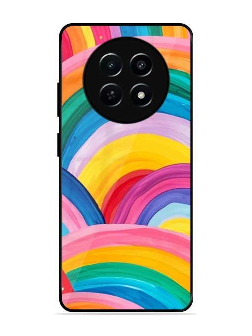 Rainbow Symphony Glossy Soft Edge Case for Realme C65 (5G) Chachhi