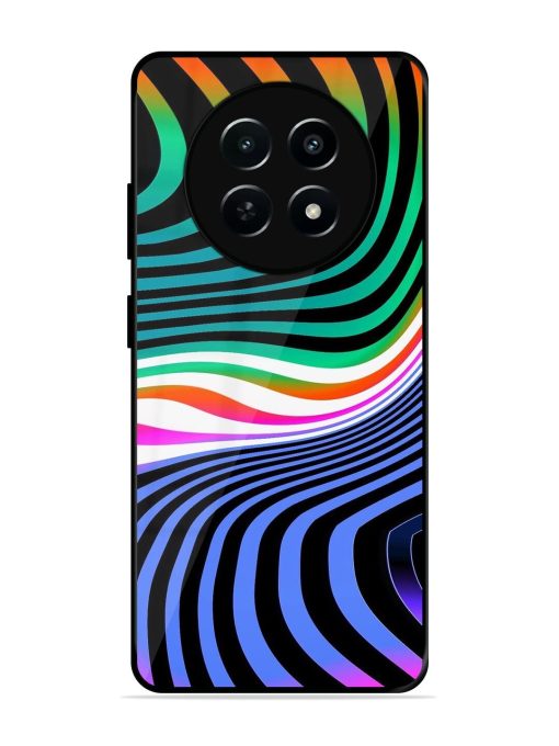 Psychedelic Waves Glossy Soft Edge Case for Realme C65 (5G) Chachhi