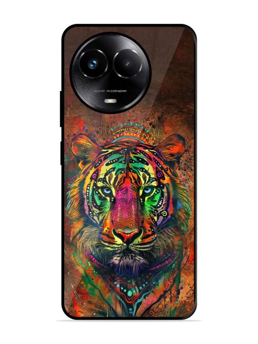 Cosmic Tiger Glossy Soft Edge Case for Realme C67 (5G) Chachhi