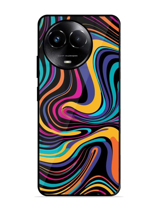 Psychedelic Swirl Glossy Soft Edge Case for Realme C67 (5G) Chachhi