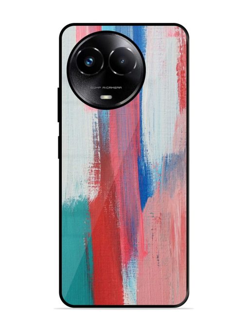 Colorful Chaos Glossy Soft Edge Case for Realme C67 (5G) Chachhi