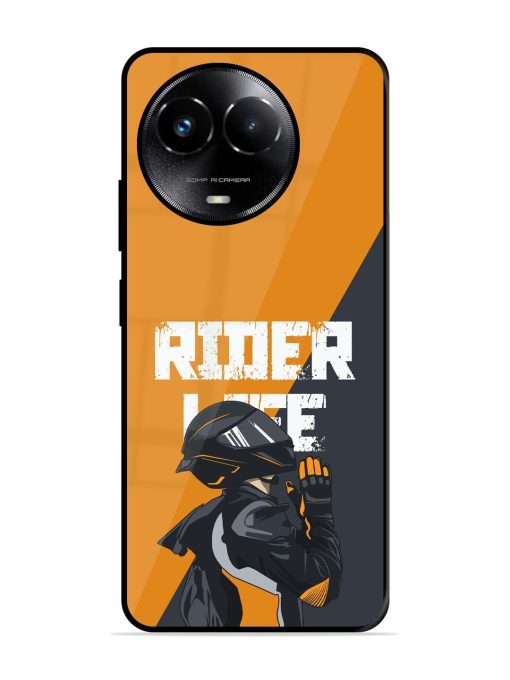 Ride Never Ends Glossy Soft Edge Case for Realme C67 (5G)