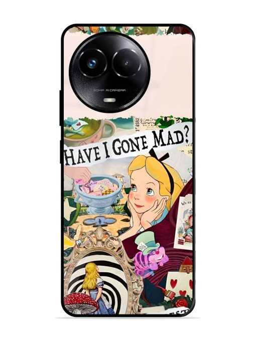 Mad Hatter'S Collage Glossy Soft Edge Case for Realme C67 (5G) Chachhi