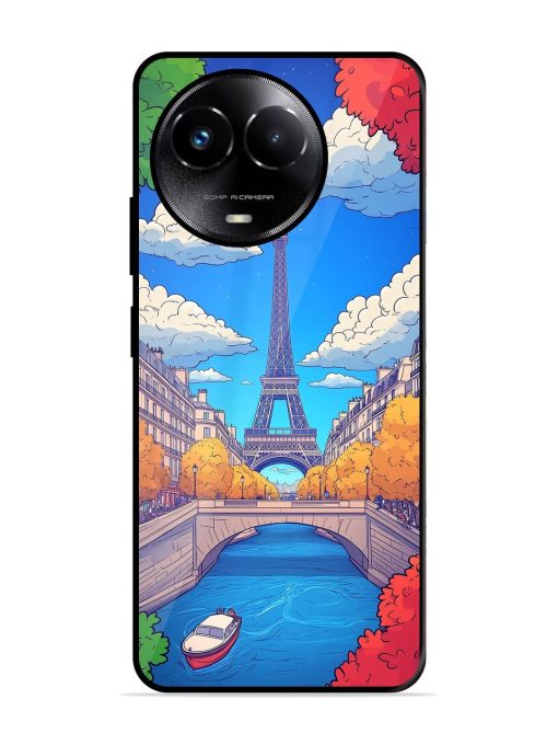 Parisian Panorama Glossy Soft Edge Case for Realme C67 (5G) Chachhi