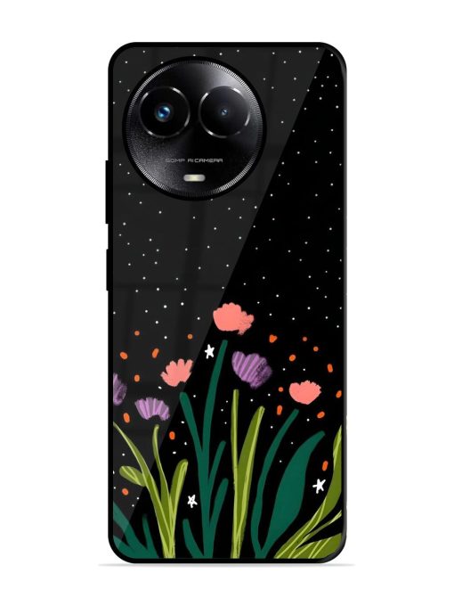 Midnight Bloom Glossy Soft Edge Case for Realme C67 (5G) Chachhi