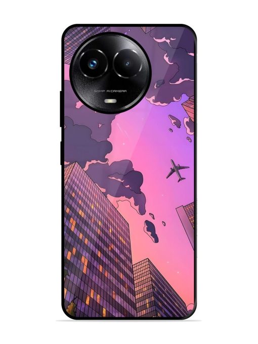 Urban Twilight Glossy Soft Edge Case for Realme C67 (5G) Chachhi