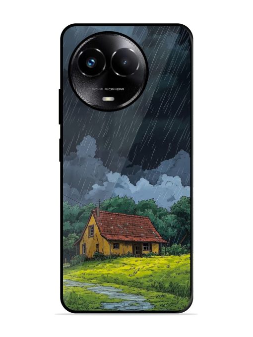 Rainy Day Retreat Glossy Soft Edge Case for Realme C67 (5G) Chachhi