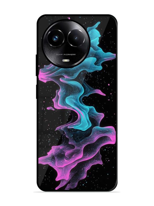 Cosmic Currents Glossy Soft Edge Case for Realme C67 (5G) Chachhi