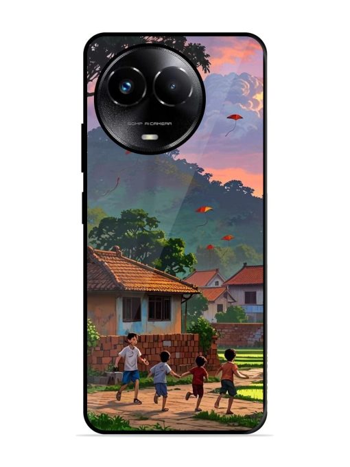 Sunset Play Glossy Soft Edge Case for Realme C67 (5G) Chachhi