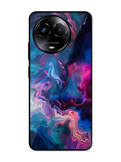 Cosmic Swirl Glossy Soft Edge Case for Realme C67 (5G) Chachhi