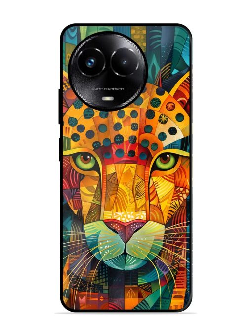 Mosaic Majesty Glossy Soft Edge Case for Realme C67 (5G) Chachhi