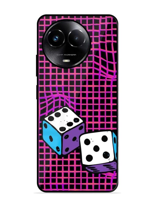 Glitched Dice Glossy Soft Edge Case for Realme C67 (5G) Chachhi