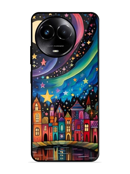 Starlit Village Glossy Soft Edge Case for Realme C67 (5G) Chachhi